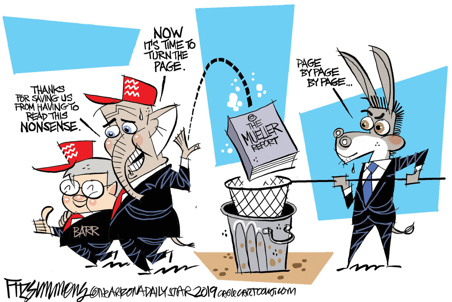 Daily Fitz Cartoon: Mueller report
